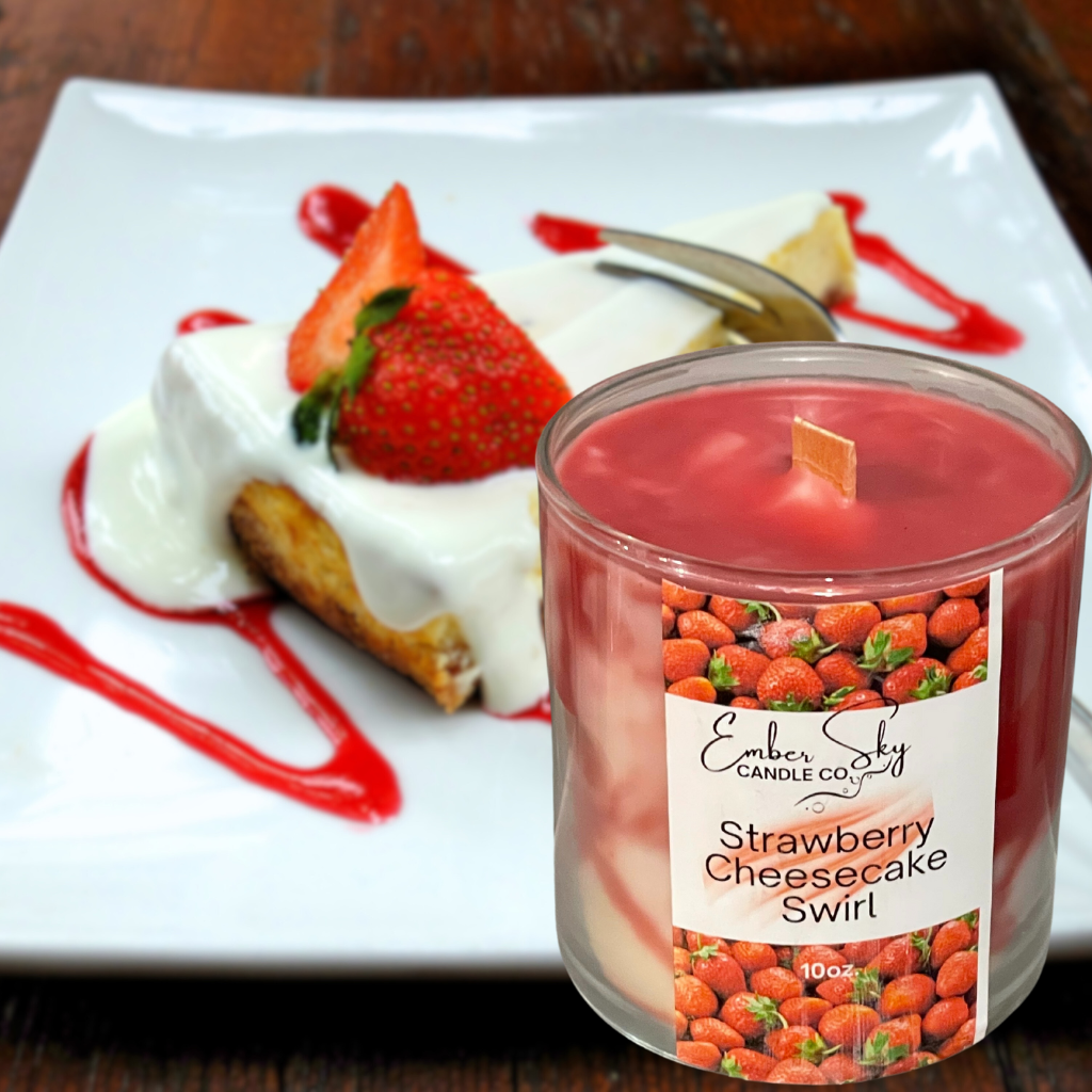 Strawberry Cheesecake Swirl Candle